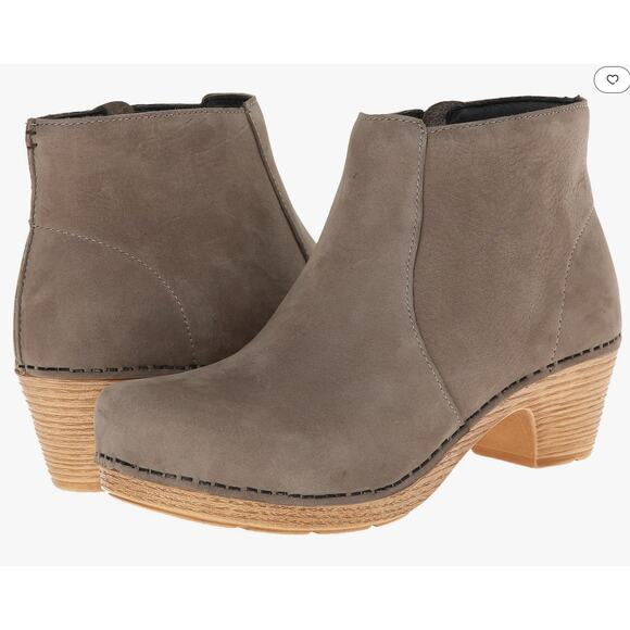 Dansko Maria Taupe Milled Nubuck Boot Size 10.5/11 US 41 EU NWOB Arch Support - Picture 1 of 13